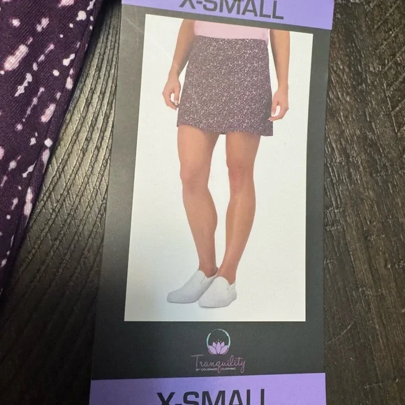 Tranquility Purple Patterned Women's Skirt/Skort - Picture 2 of 16